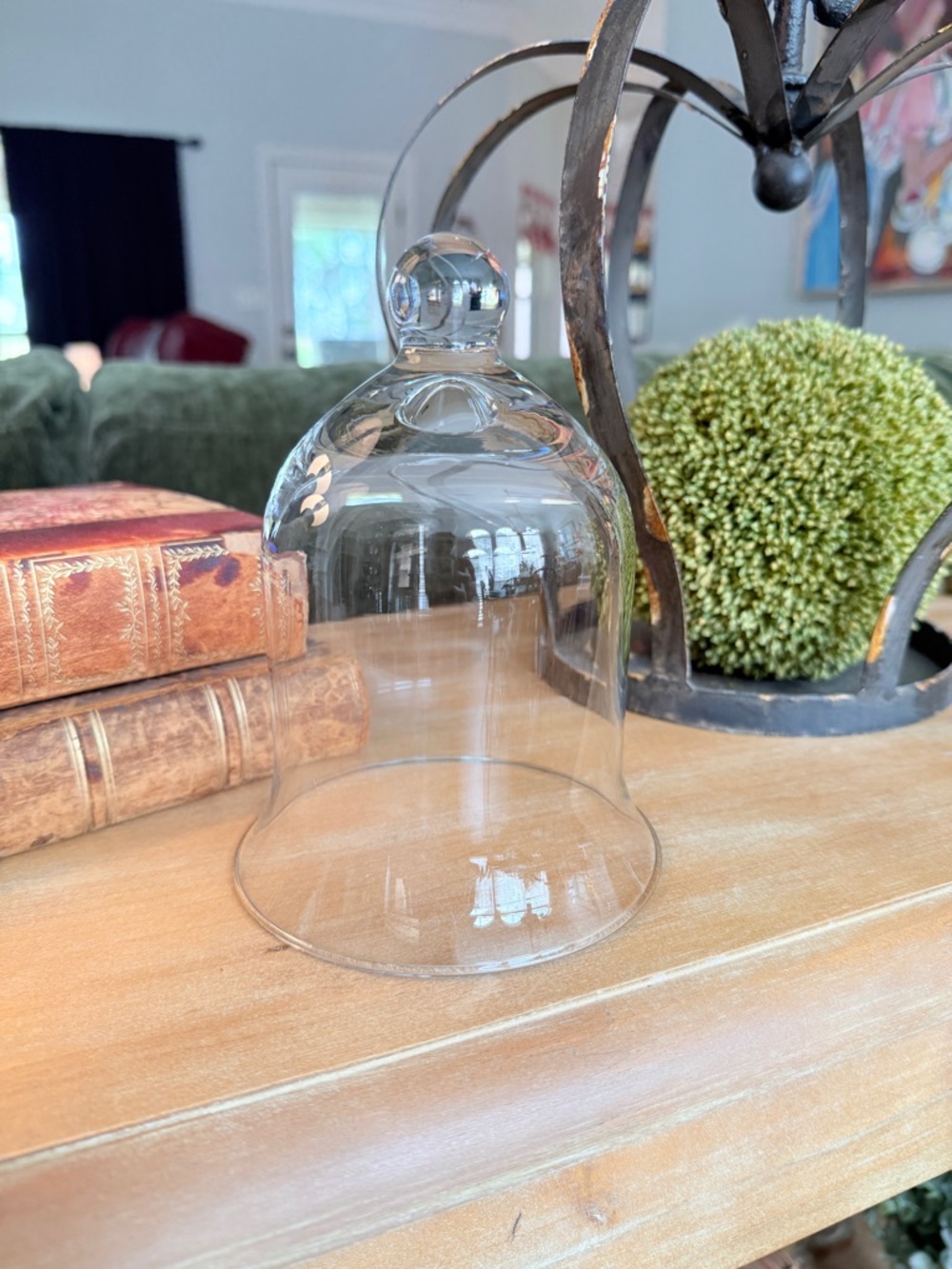 ❤️RESERVED❤️DO NOT BUY!Vintage French Crystal Cloche Bell Jar - Picture 4 of 10